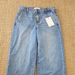 HIDDEN LOS ANGELOS Light Blue Women's Wide-Leg Jeans - LOW SLUNG BAGGY 10 Inch R